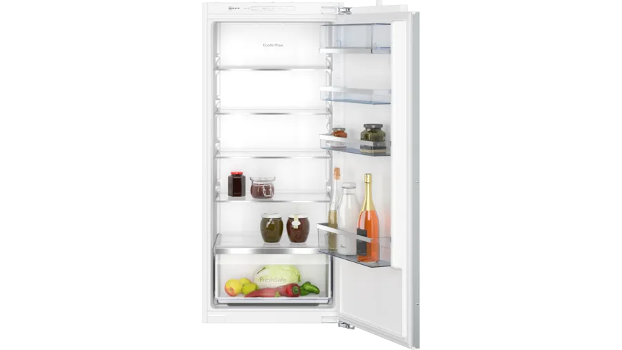 Fixed hinge deals integrated fridge