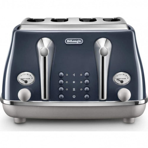 Delonghi Icona 4 Slice Toaster Blue CTOC4003.BL