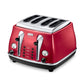 Icona Micalite 4 slice Red Toaster | CTOM4003.R