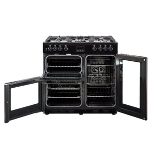 Belling 90cm Cookcentre Dual Fuel Range Cooker | 90DFTBLK