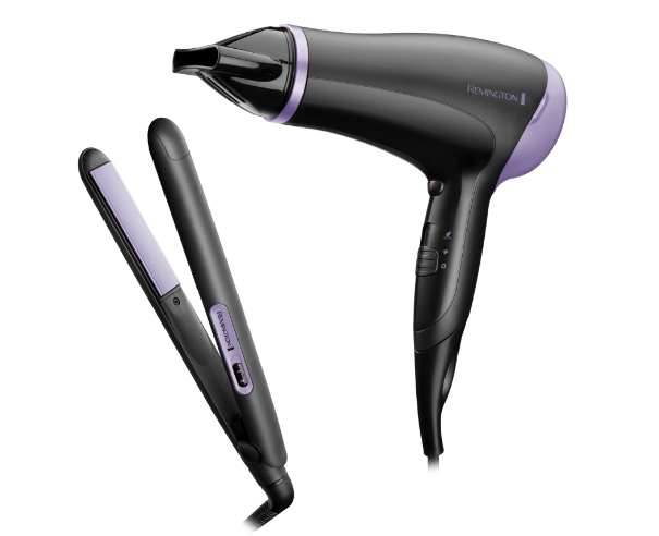 Remington Style Essentials Hair Dryer & Straightener Gift Set | D3016GP