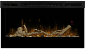 Dimplex 34″ Driftwood & River Rock Fuel Bed LED Fireplace | LF34DWS