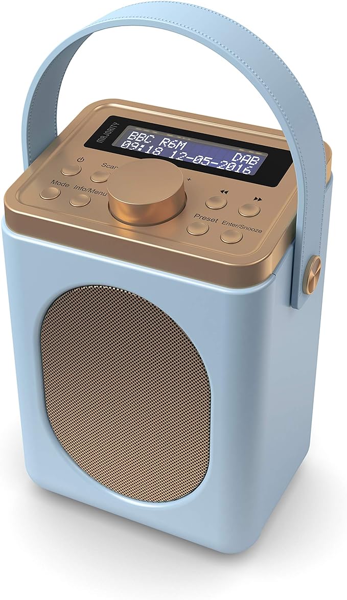 Majority Little Shelford Portable Radio | DAB+ Bluetooth - Blue | LSHDABDUUK