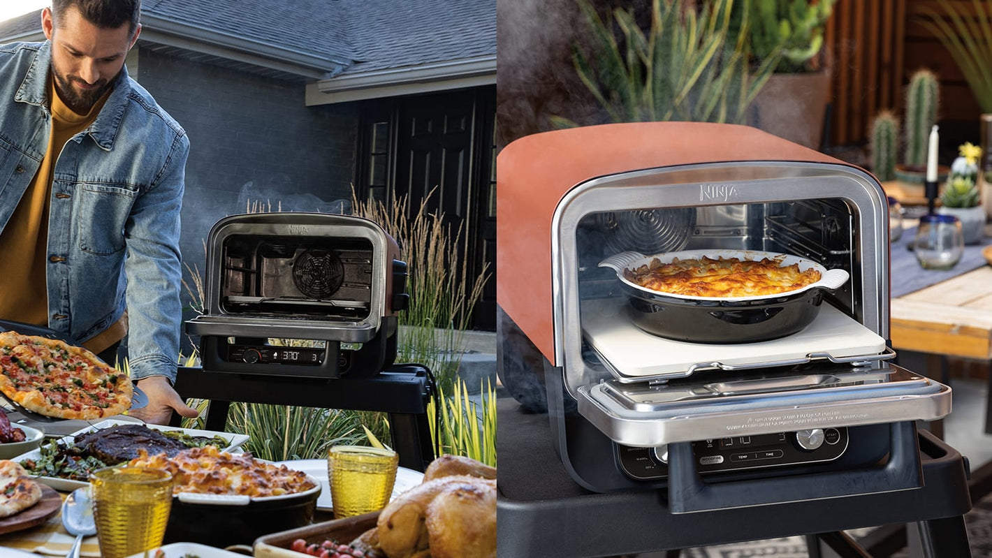 Ninja Woodfire Electric Outdoor Oven, Artisan Pizza Maker and BBQ Smoker | OO101UK