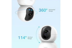 TP-Link Tapo Pan/Tilt Home Security Wi-Fi Camera White | TAPOC200