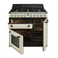 Smeg 90cm Dual Fuel Range Cooker Cream | TR93P