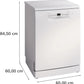 Bosch Series 2 free-standing dishwasher 60 cm White | SMS2HVW67G