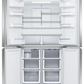 Fisher & Paykel Freestanding Quad Door Refrigerator Freezer, 90.5cm, 538L, Ice & Water | RF605QNUVX1