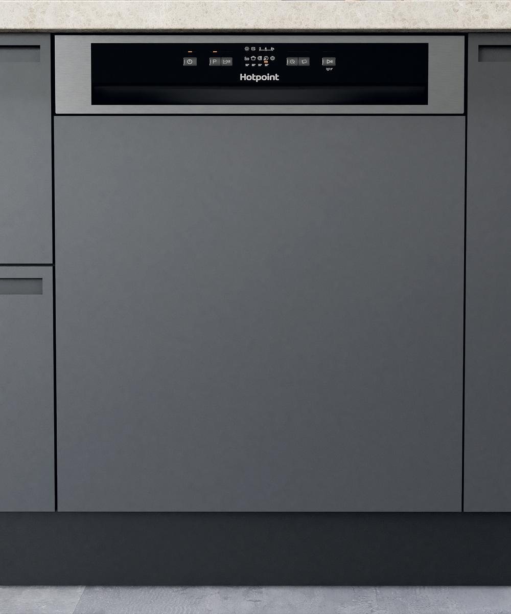 Hotpoint Semi Integrated Dishwasher Stainless Steel | H3BL626XUK