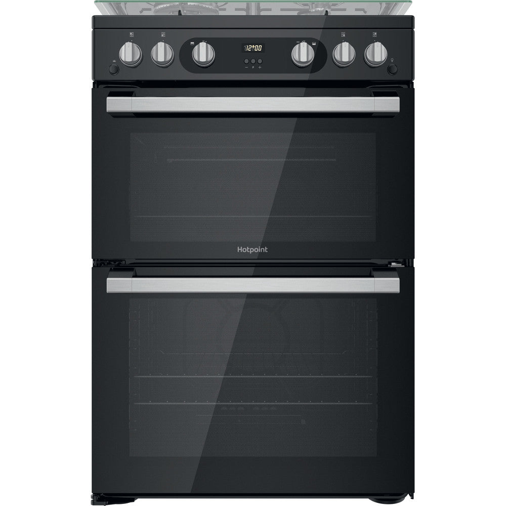 HOTPOINT GAS FREESTANDING DOUBLE COOKER: 60CM | HDM67G0C2CB/UK