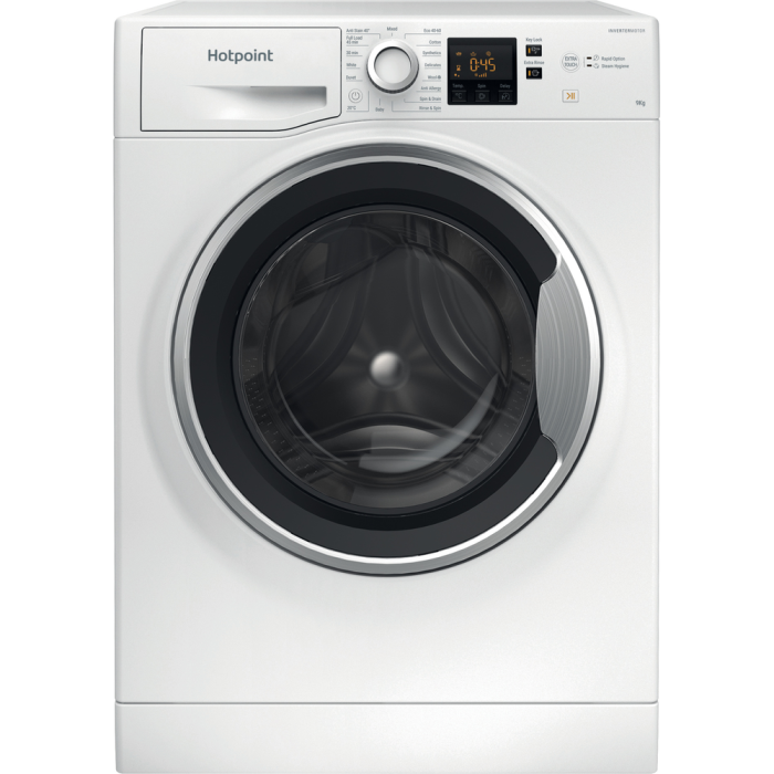 Hotpoint 9KG, 1400rpm, Washing Machine, White | HNR9W64WSIRE