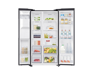 Samsung American Style Fridge Freezer with SpaceMax™ Technology - Black Steel | RS65DG5403B1EU