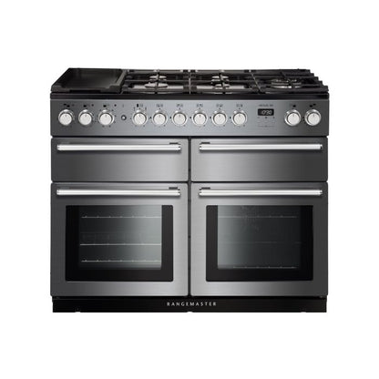 Rangemaster Nexus SE Dual Fuel Range Cooker, Stainless Steel | NEXSE110DFFSS/C