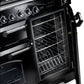 Rangemaster Classic DELUXE 110 Induction Black with Chrome Trim | CDL110EIBL/C