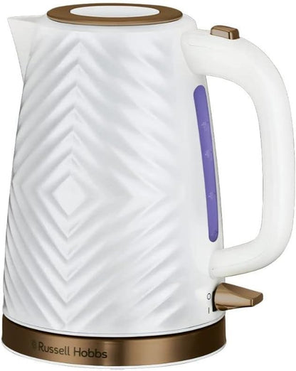 Russell Hobbs Groove Electric Kettle White | 26381