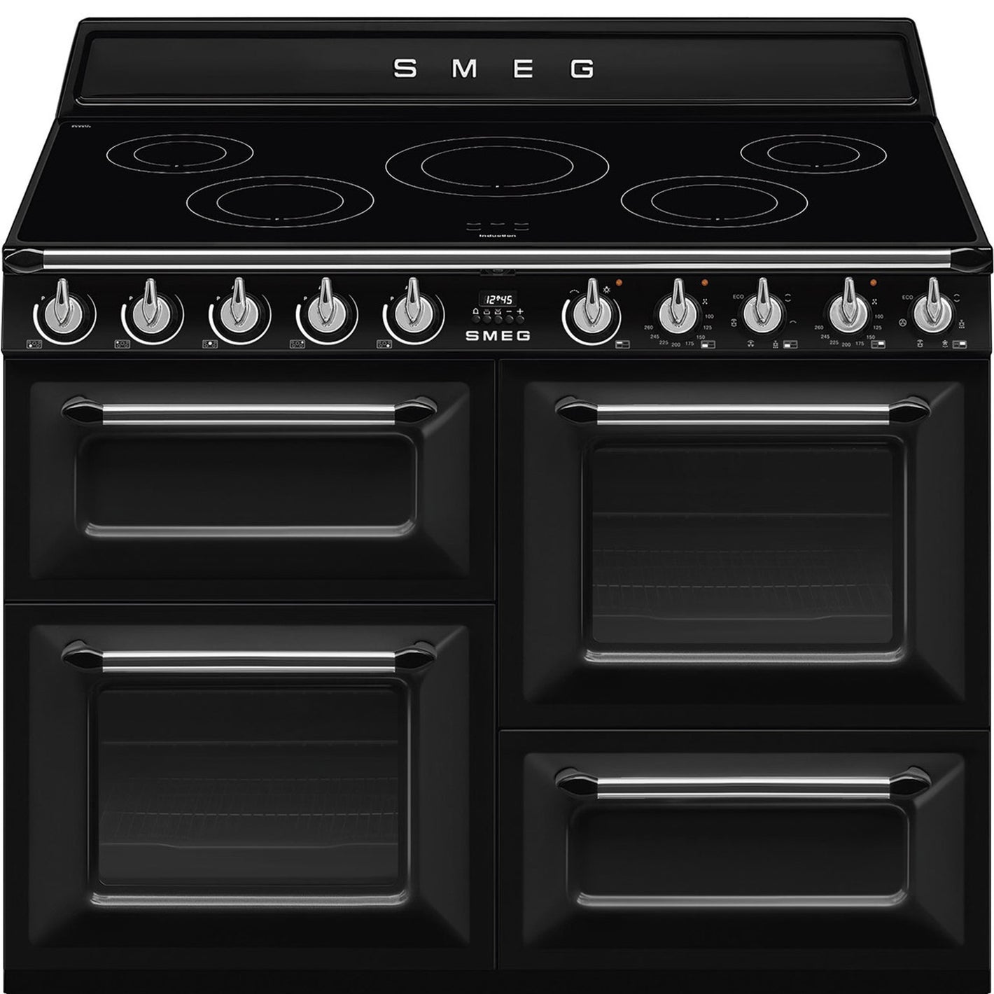 SMEG 110cm Victoria Electric Range Cooker Black | TR4110IBL EX-DISPLAY