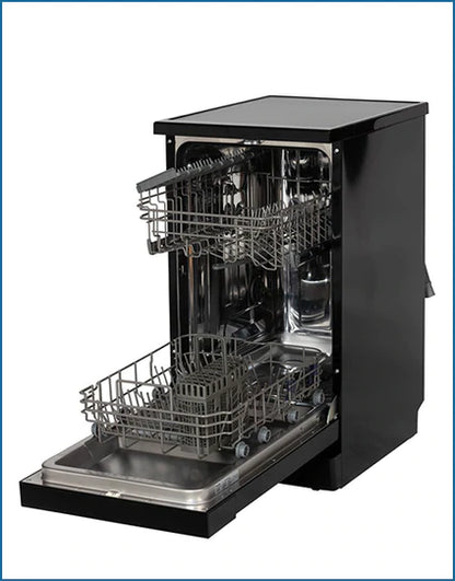 PowerPoint P24510M6BL 45cm 10 Place Dishwasher Black